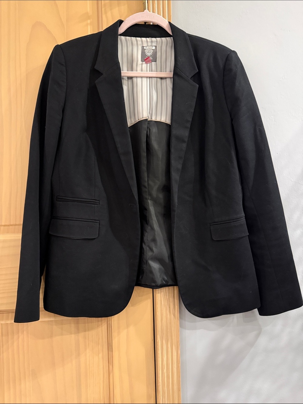 Vince Camuto Black One Button Career Blazer Women’s Size 10
